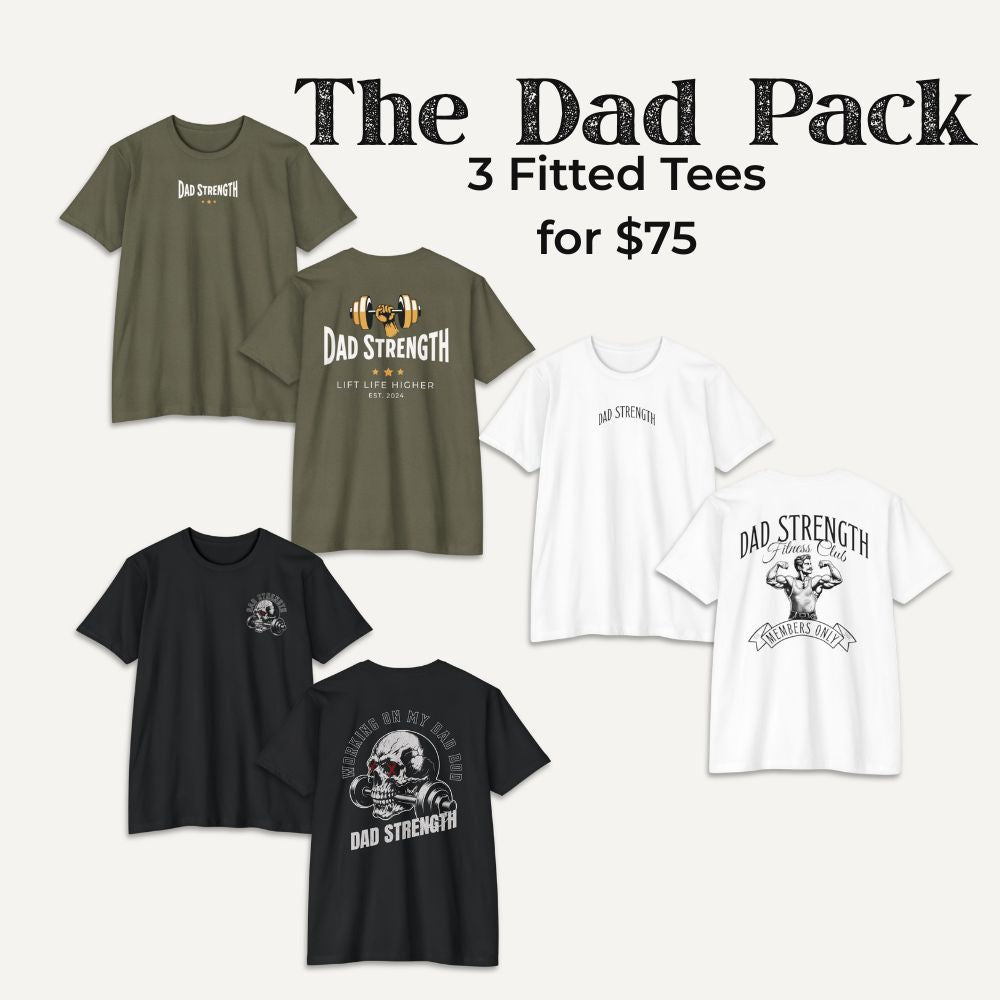 Dad Pack — 3 Fitted Tees for $75