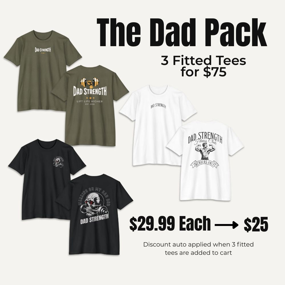 Dad Pack — 3 Fitted Tees for $75